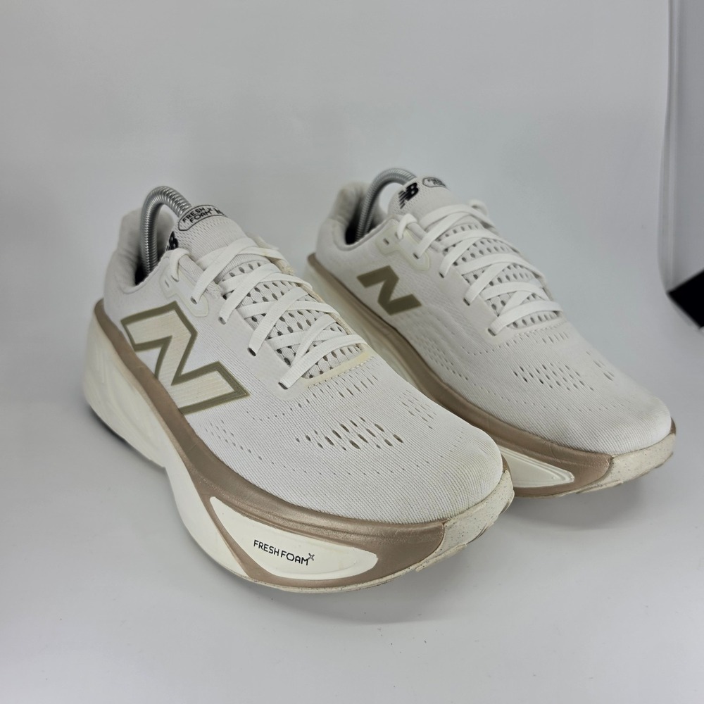 New Balance Running Shoes Womens Size 10 Mens 8.5 Fresh Foam X More v5 White Sea - Picture 4 of 11